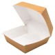Cajas para Hamburguesas de Cartón Kraft 16x16x10cm (50 Uds)