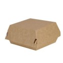 Cajas para Hamburguesas de Cartón Kraft 16x16x10cm (50 Uds)