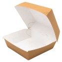 Cajas para Hamburguesas de Cartón Kraft 16x16x10cm (50 Uds)