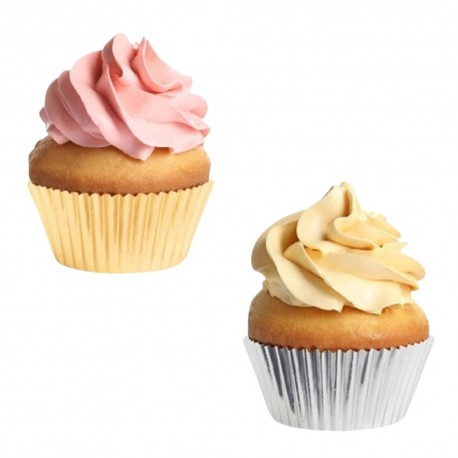 Moldes Papel Metalizado Magdalenas Ø52x30mm (40 Uds)