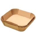 Papel para Freidora de Aire 16x16x4,5cm Kraft (50 Uds)