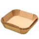 Papel para Freidora de Aire 16x16x4,5cm Kraft (50 Uds)
