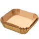 Papel para Freidora de Aire 20x20x4,5cm Kraft (50 Uds)
