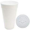 Vasos Térmicos Foam 340ml con Tapa Plana (100 Uds)