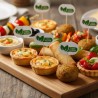 Pinchos Marcador "100% Vegan" 10cm (100 Uds)