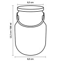 Lecheras de Plástico con Asa y Tapa 500 ml (100 Uds)