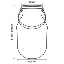 Lecheras de Plástico con Asa y Tapa 1000 ml (50 Uds)