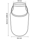 Lecheras de Plástico con Asa y Tapa 2000 ml (50 Uds)
