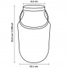 Lecheras de Plástico con Asa y Tapa 2000 ml (50 Uds)
