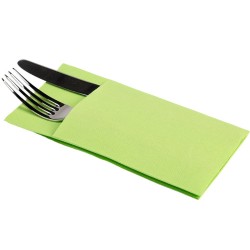 Servilletas Canguro Papel Punta-Punta 40x40cm Verde Pistacho (960 Uds)