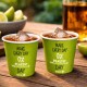 Vasos Biodegradables Cartón Impresos Verdes 120ml Ø6,2 cm(1.000 Uds)