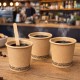 Vasos Biodegradables de Cartón Kraft 120ml Ø6,2cm (50 Uds)