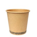 Vasos Biodegradables de Cartón Kraft 120ml Ø6,2cm (1.000 Uds)