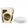 Vasos de Cartón 120ml con Tapas Drink (25 Uds)