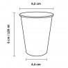 Vasos de Cartón 120ml con Tapas Drink (25 Uds)