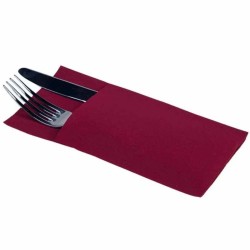 Servilletas Canguro Papel Punta-Punta 40x40cm Burdeos (30 Uds)
