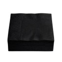 Servilletas Papel Cocktail 20 x 20 cm Negras 2 Capas