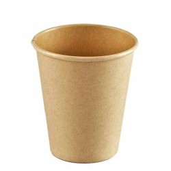 Vasos de Cartón Kraft 6Oz/180ml Ø7,2cm (50 Uds)