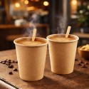 Vasos de Cartón Kraft 6Oz/180ml Ø7,2cm (1.000 Uds)