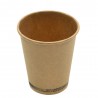 Vasos Biodegradables de Cartón Kraft 180ml Ø7,2cm (50 Uds)