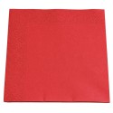 Servilletas de Papel 33x33cm Rojas 2 Capas  (50 Uds)