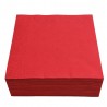 Servilletas de Papel 33x33cm Rojas 2 Capas  (50 Uds)