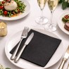Servilletas de Papel 33x33cm Negras 2 Capas  (50 Uds)