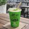 Vasos Biodegradables Cartón Impresos Verdes 200ml Ø7cm (50 Uds)
