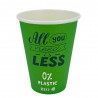 Vasos Biodegradables Cartón Impresos Verdes 200ml Ø7cm (50 Uds)