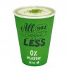 Vasos Biodegradables Cartón Impresos Verdes 200ml Ø7cm (50 Uds)
