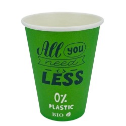 Vasos Biodegradables Cartón Impresos Verdes 200ml Ø7cm (1.000 Uds)