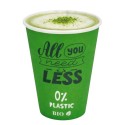 Vasos Biodegradables Cartón Impresos Verdes 200ml Ø7cm (1.000 Uds)
