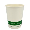Vasos Biodegradables de Cartón Blanco "Friendly" 7Oz/200ml Ø7cm (50 Uds)