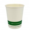 Vasos Biodegradables de Cartón Blanco "Friendly" 7Oz/200ml Ø7cm (50 Uds)