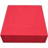Servilletas de Papel Punta Punta 40x40cm Rojas (50 Uds)