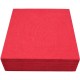 Servilletas de Papel Punta Punta 40x40cm Rojas (50 Uds)