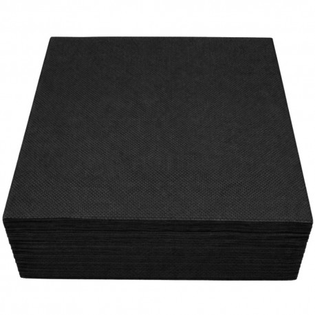 Servilletas de Papel Punta Punta 40x40cm Negras (1.000 Uds)