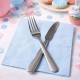 Servilletas de Papel Punta Punta 40x40cm Azul Baby (1.000 Uds)