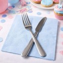 Servilletas de Papel Punta Punta 40x40cm Azul Baby (1.000 Uds)