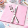 Servilletas de Papel Punta Punta 40x40cm Rosa Baby (50 Uds)