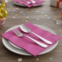 Servilletas de Papel Punta Punta 40x40cm Fucsia (1.000 Uds)