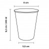 Vasos de Cartón Negro "Coffee" 8Oz/240ml Ø8cm (50 Uds)