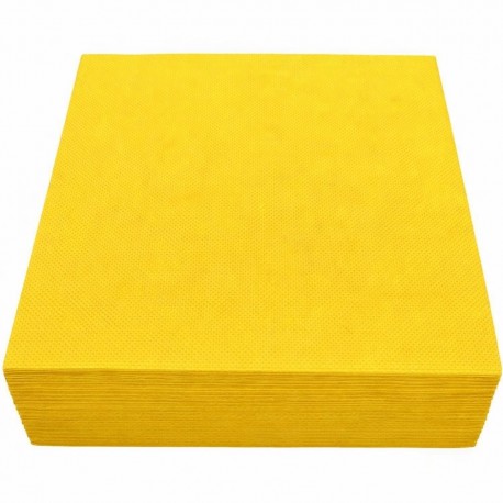 Servilletas de Papel Punta Punta 40x40cm Amarillas (1.000 Uds)