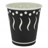 Vasos de Cartón Negro "Coffee" 8Oz/240ml Ø8cm (1.000 Uds)