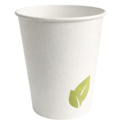 Vasos de Cartón Diseño Hojas 240ml Ø8cm (50 Uds)
