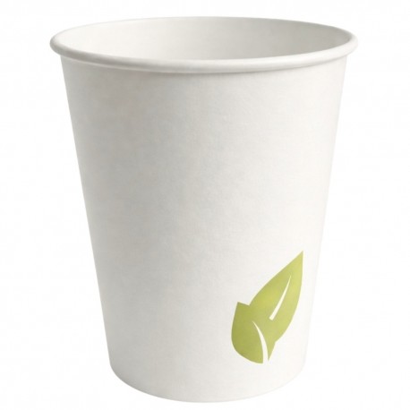 Vasos de Cartón Diseño Hojas 240ml (1.000 Uds)