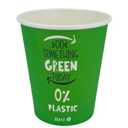 Vasos Biodegradables Impresos 240ml Ø8cm (50 Uds)