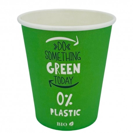 Vasos Biodegradables Impresos 240ml Ø8cm (50 Uds)