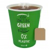 Vasos Biodegradables Cartón Impresos Verdes 240ml Ø8cm (1.000 Uds)