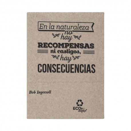 Servilletas de Papel Ecológicas Miniservis con "Frases Eco" 17x17cm (100 Uds)